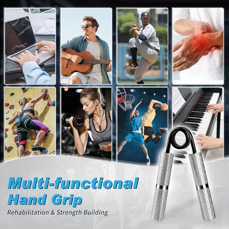 Grip Strength Trainer 4 Pack, 50Lb-200Lb