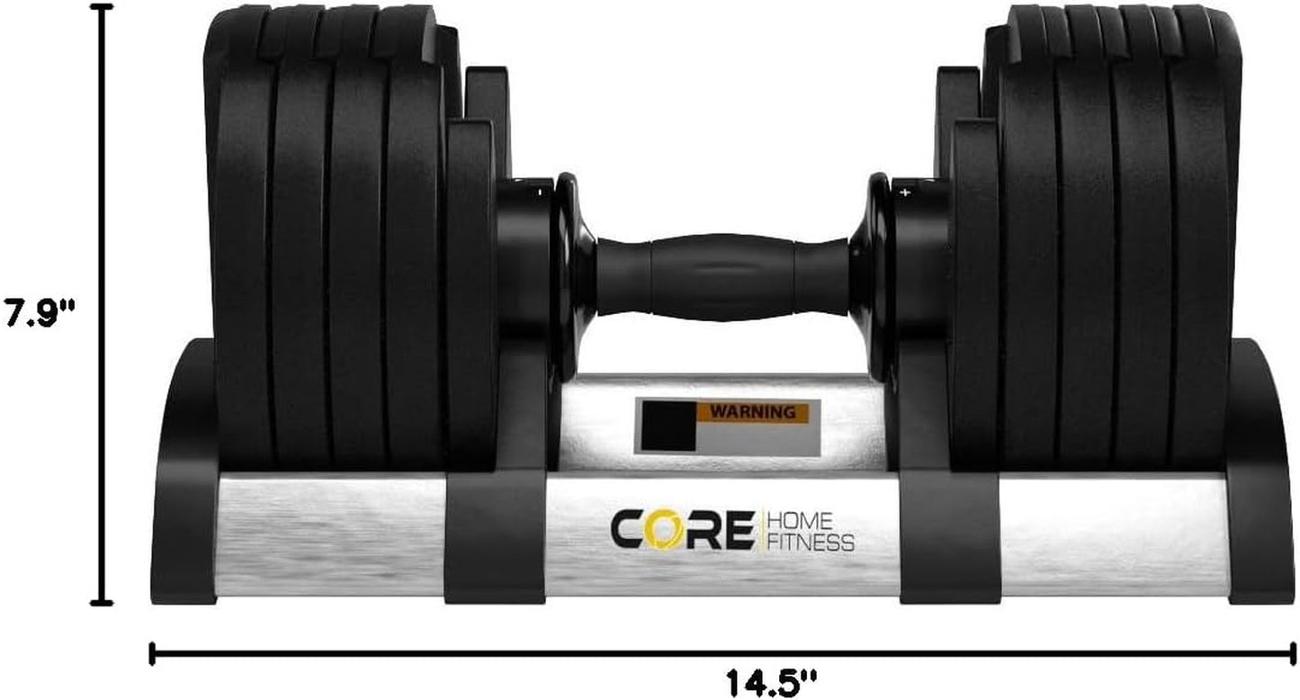 Core Fitness Adjustable Dumbbell Weight Set