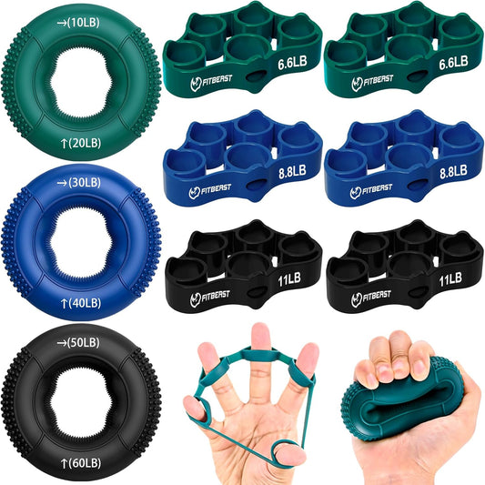 Grip Strength Trainer 9-Piece Kit