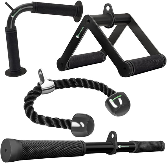 Cable Machine Attachment Set LAT Pulldown Attachments