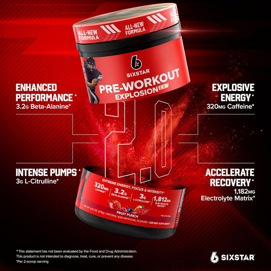 Six Star Pre-Workout Powder for Men & Women