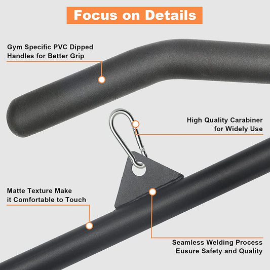 39.37 Inch LAT Pulldown Bar Attachment for Pulley Cable Machine