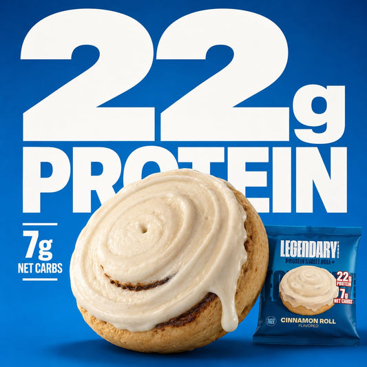 Cinnamon Roll 22G Protein Sweet Roll – Gluten-Free, Keto-Friendly – 10-Pack