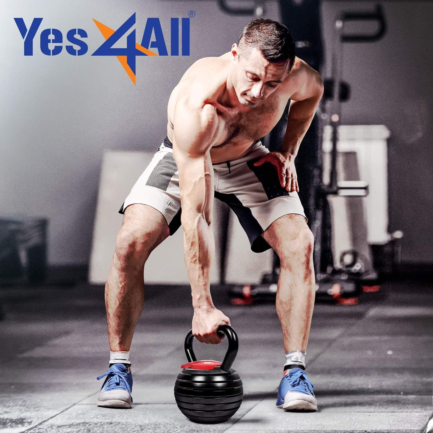 Yes4All Adjustable Kettlebell Set, 20–40 LB Weight Set