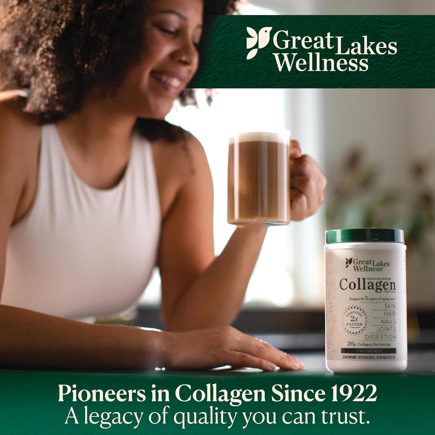 Great Lakes Wellness Collagen Peptides Powder