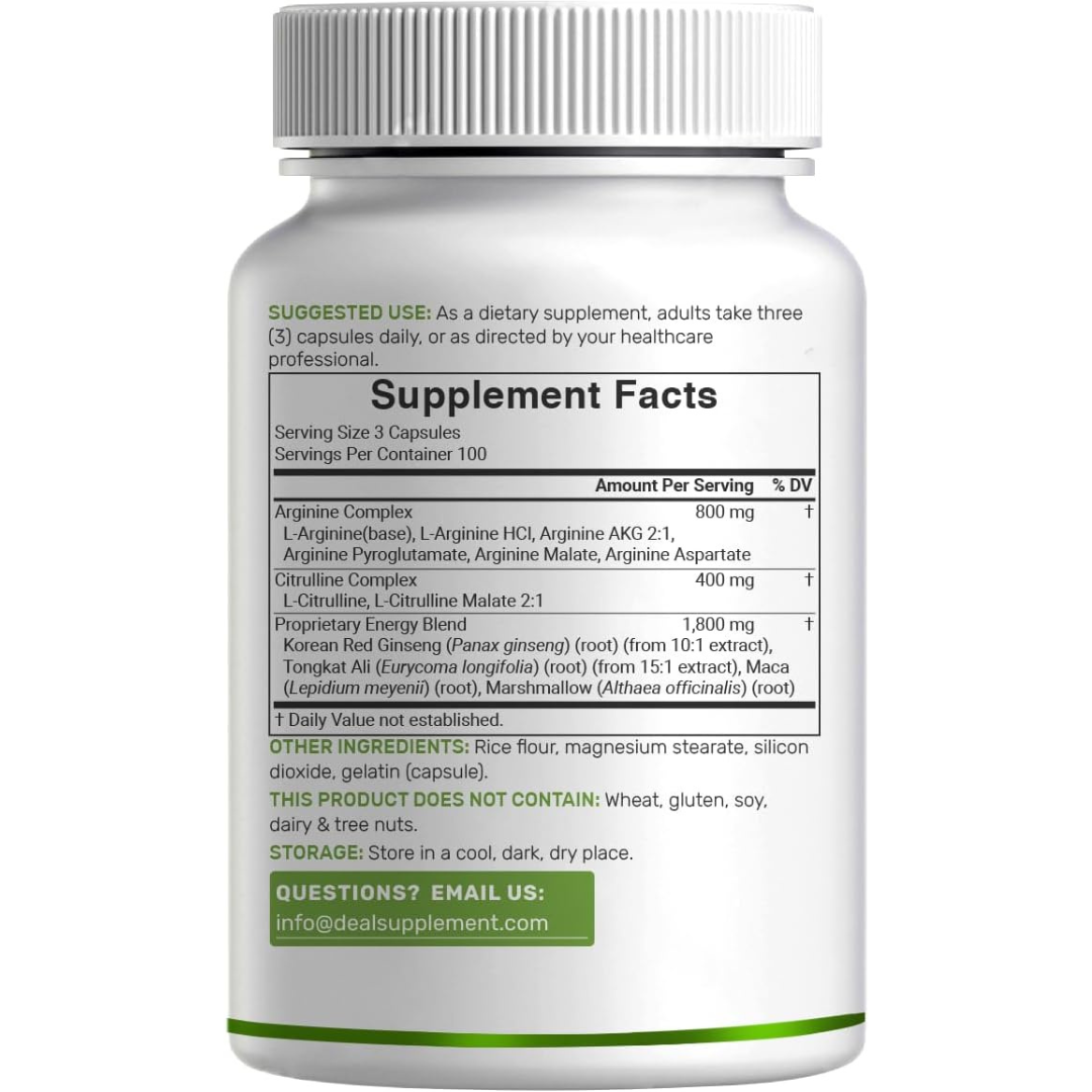 Nitric Oxide Supplement 3,000Mg, 300 Capsules