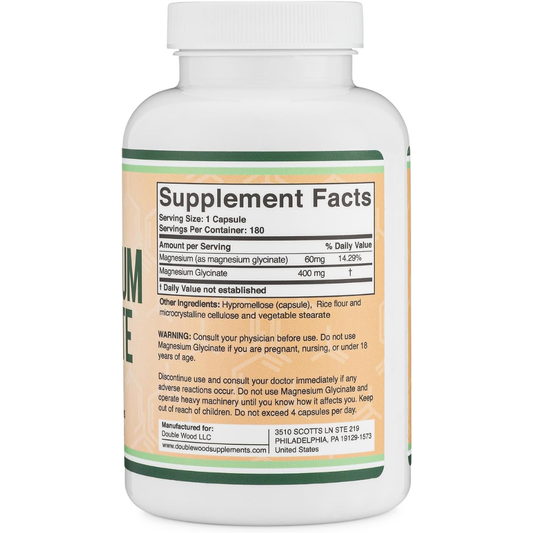 Double Wood Magnesium Glycinate 400Mg
