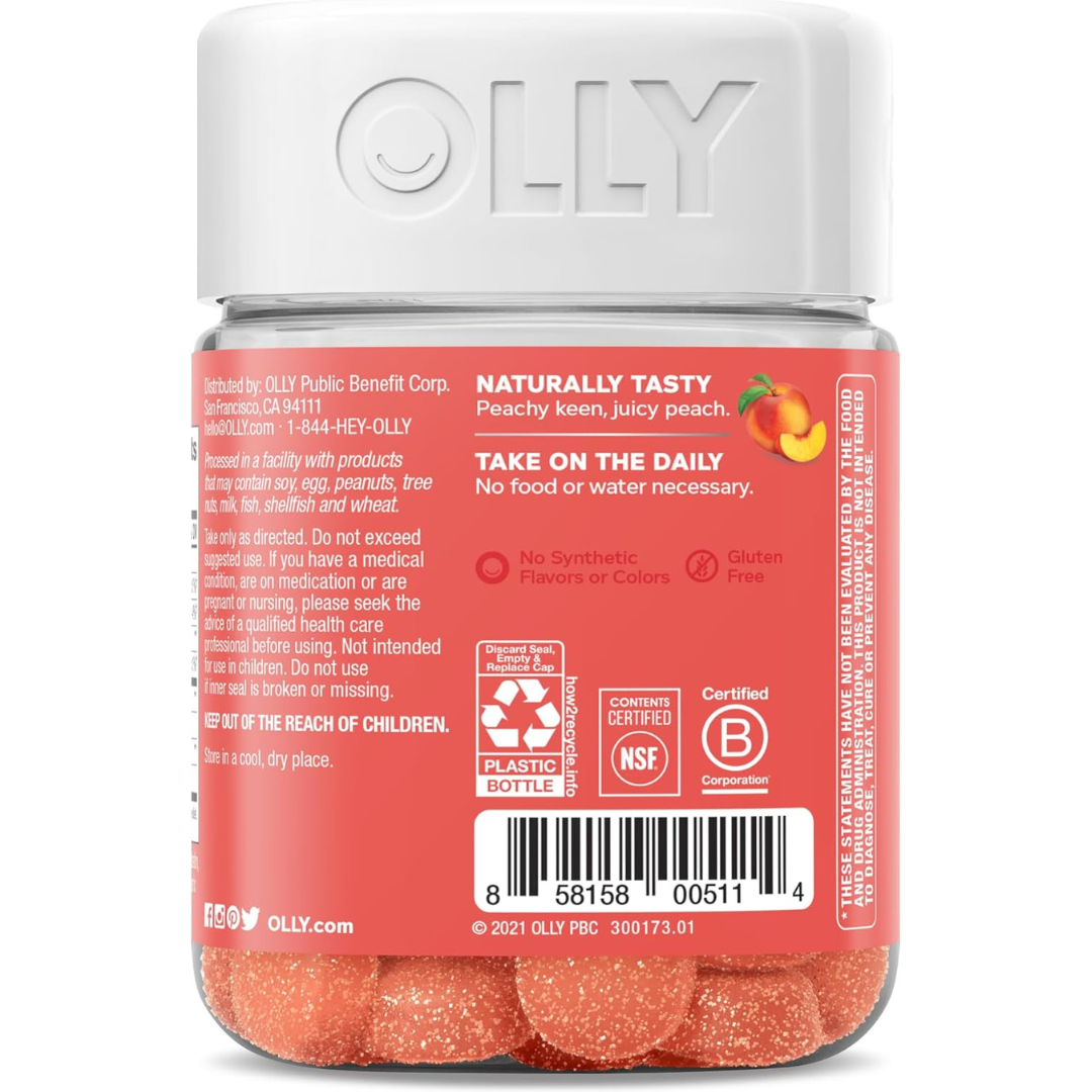 Olly Probiotic + Prebiotic Gummy for Men and Women