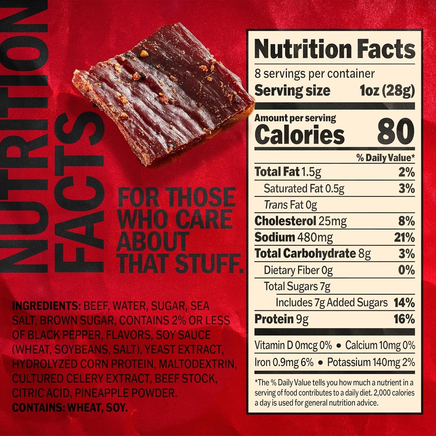 Jack Link's Beef Jerky, Peppered, Half Pounder Large Jerky Bag