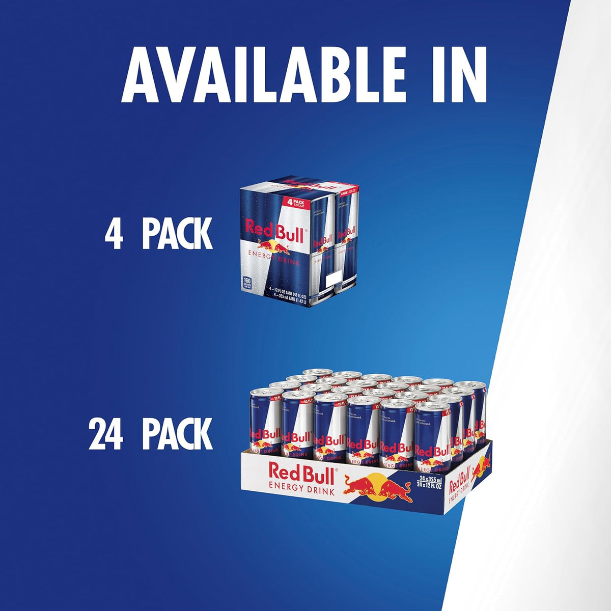 Red Bull Energy Drink, 12 Fl oz, Pack of 24 Cans