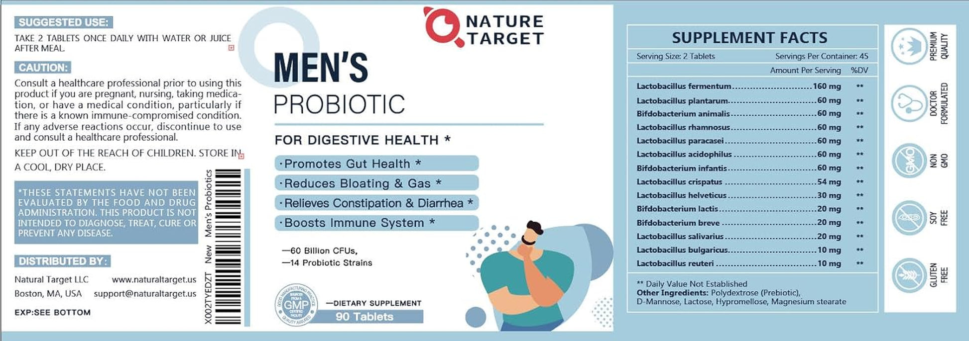 NATURE TARGET Probiotics for Men