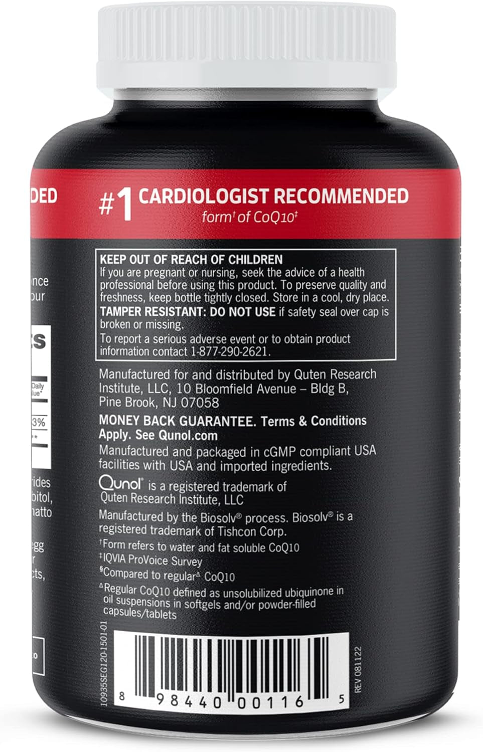 Qunol Ultra CoQ10 100mg, 3x Better Absorption