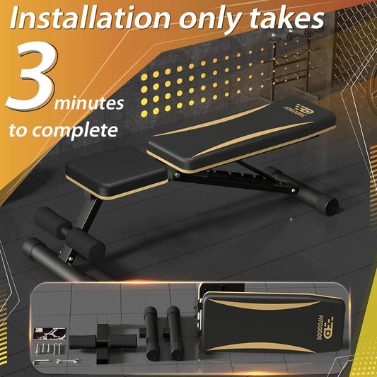 FitGoods Adjustable Weight Bench