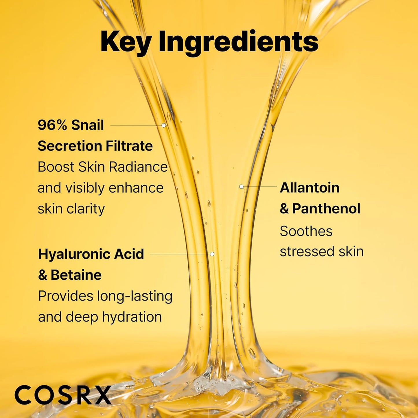 COSRX Snail Mucin 96% Repairing Serum, Hydrating Serum for Face