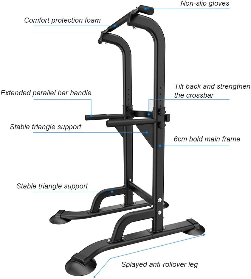 Power Tower Dip Station Pull up Bar for Home Gym