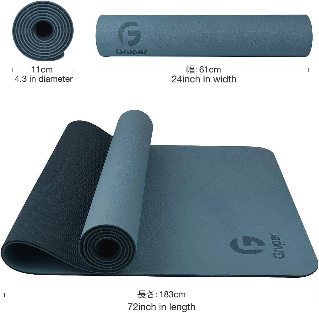 Eco Friendly Yoga Mat with Carrying Strap