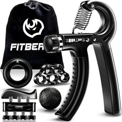 Hand Grips Strengthener Kit - 5 Pack Adjustable Resistance