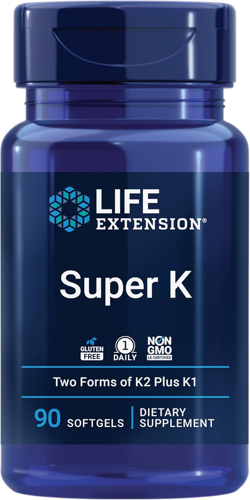 Life Extension Super K, Vitamin K Supplement, 2000 Mcg Vitamin K