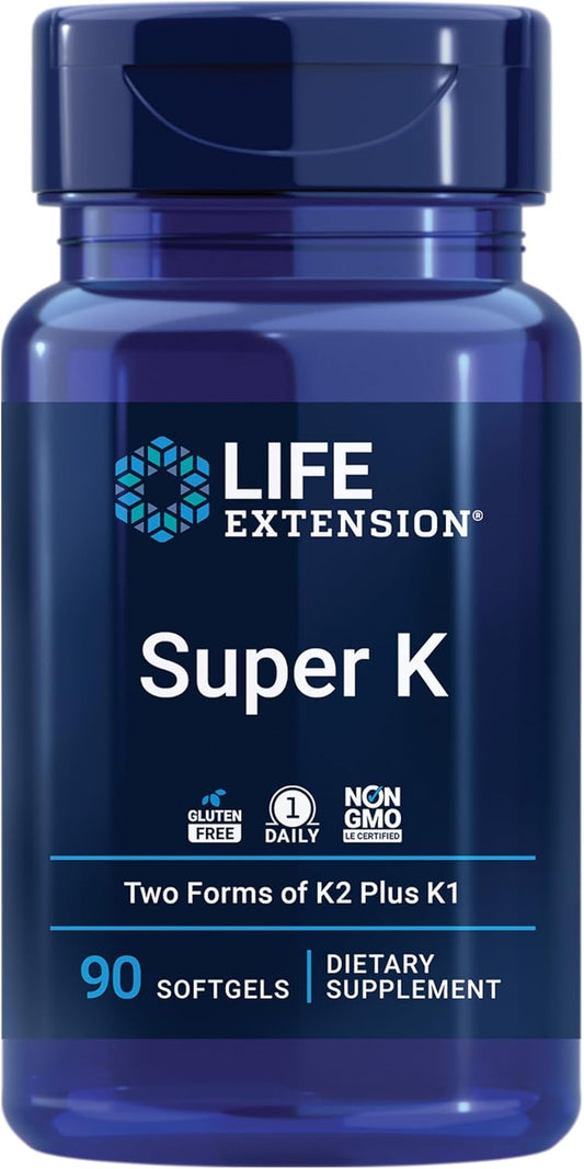 Life Extension Super K, Vitamin K Supplement, 2000 Mcg Vitamin K