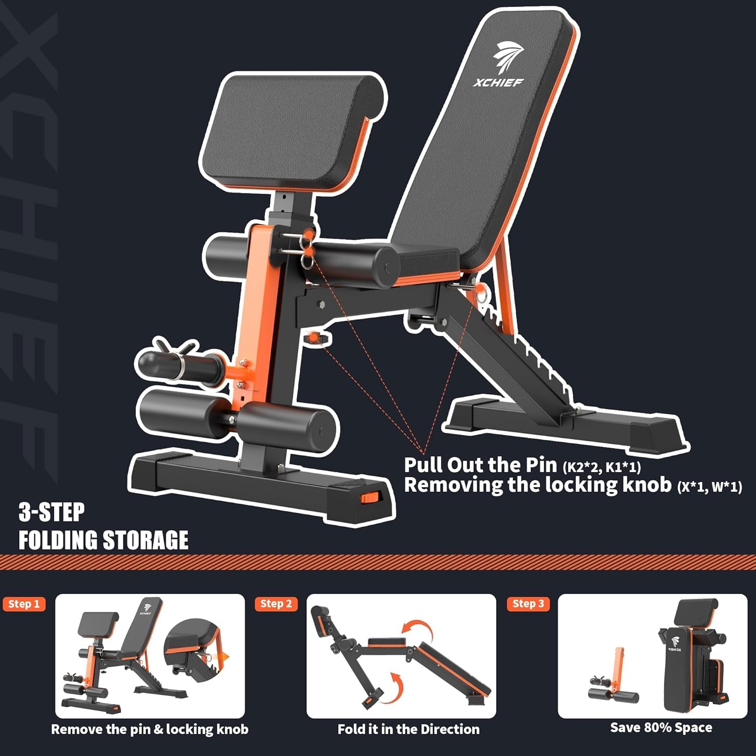XCHIEF Adjustable Weight Bench