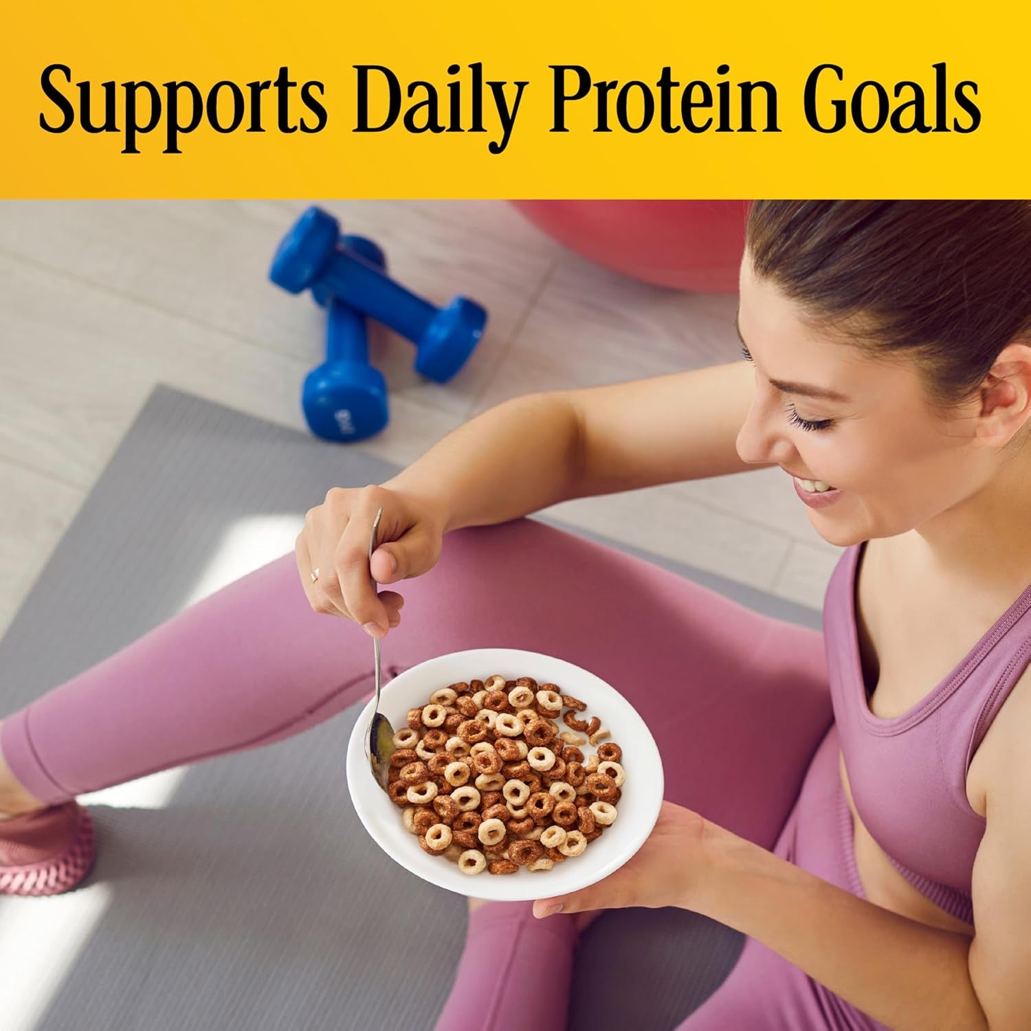 Cheerios Protein Cereal, Cookies and Crème, 8G Protein, Family Size, 15 oz