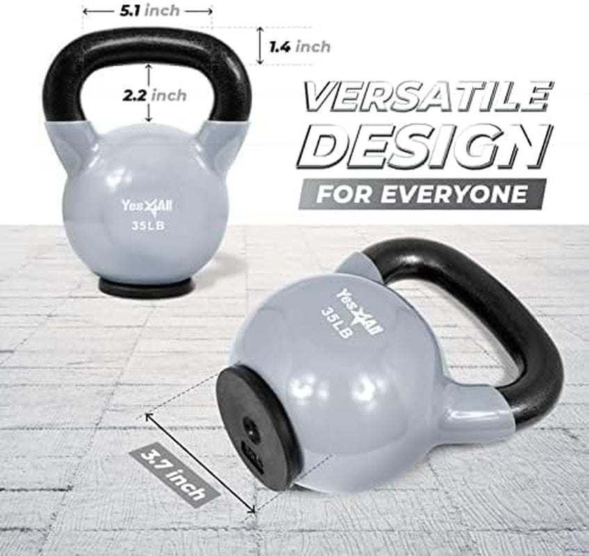 35 Pound Vinyl Coated Kettlebell