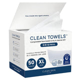 Clean Skin Club Clean Towels XL® 100% USDA Biobased Face Towel