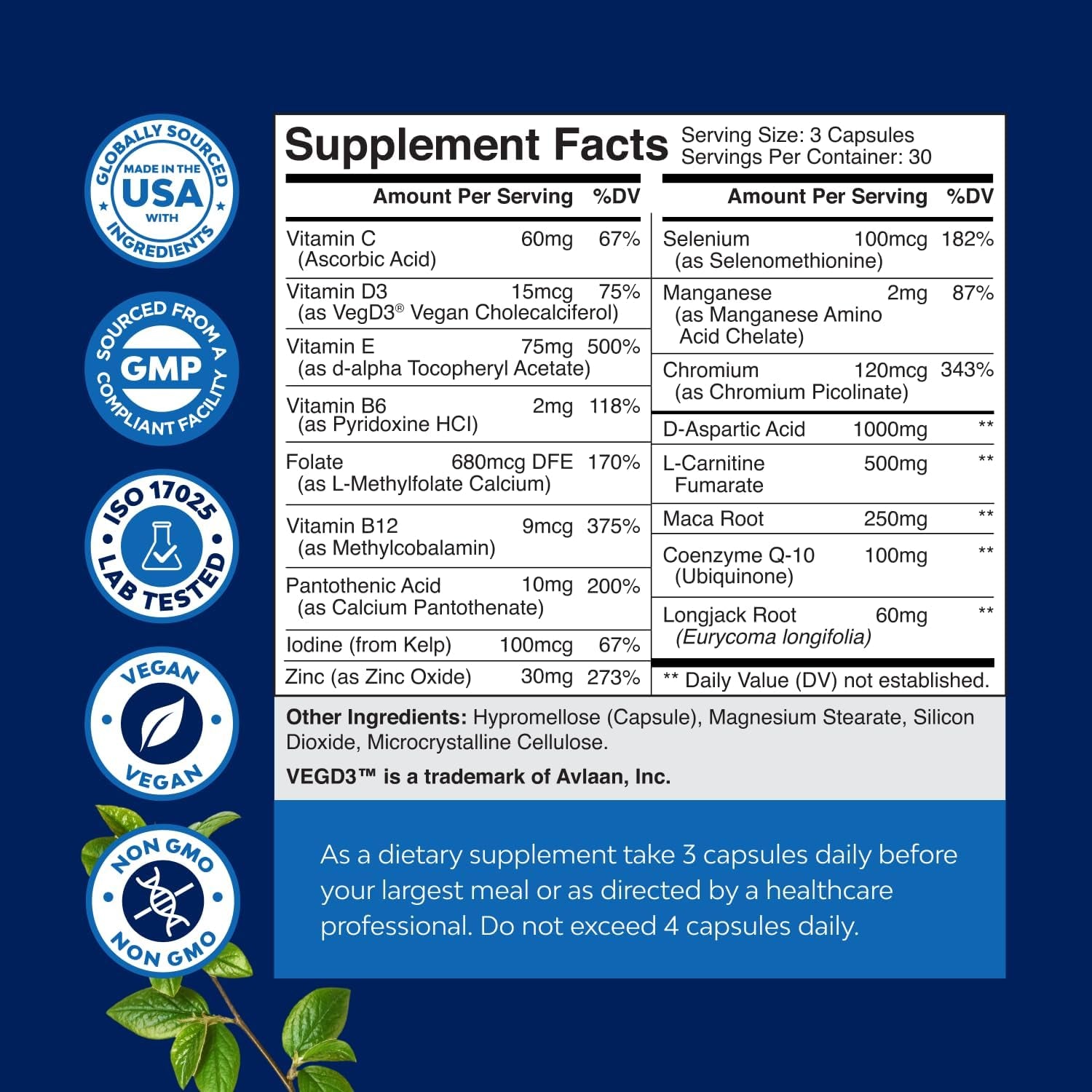 Pre Conception Male Fertility Supplement