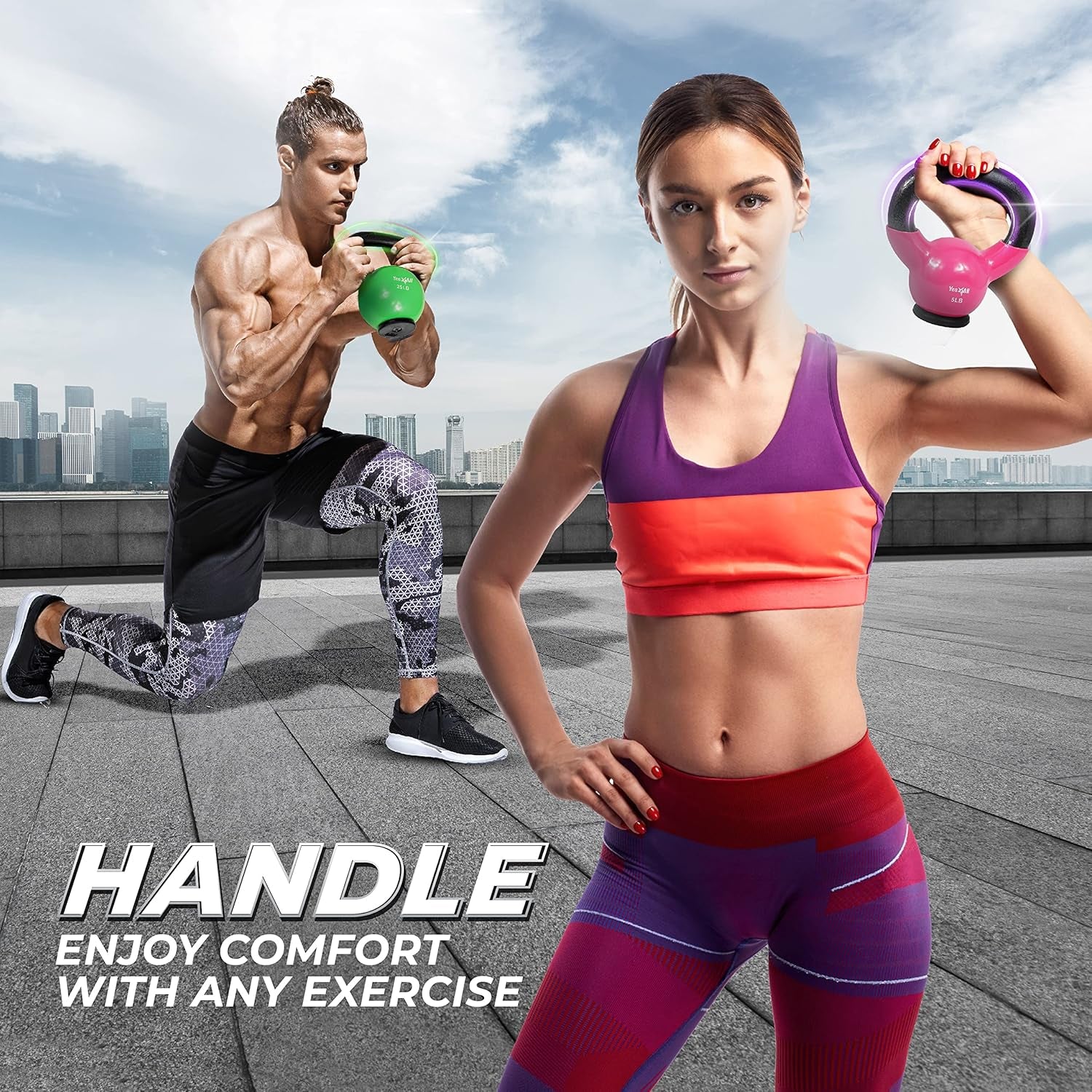 25 Pound Vinyl Coated Kettlebell
