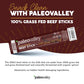 Paleovalley 100% Grass Fed Summer Sausage Beef Sticks - Delicious Gluten Free Beef Snack