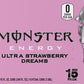 Monster Energy Ultra Strawberry Dreams, Sugar Free Energy Drink, 16 Ounce | Pack of 15