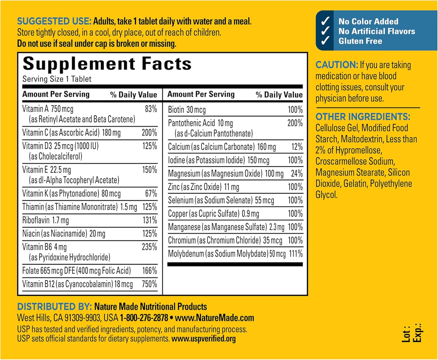 Nature Made Multivitamin for Him