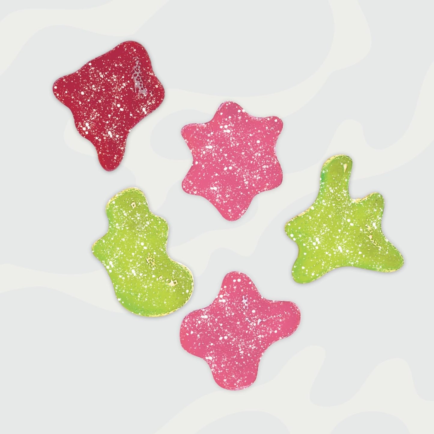 Blobs SOUR Gummy Candy Low Sugar & Low Calorie - (Pack of 6) Mixed Bag