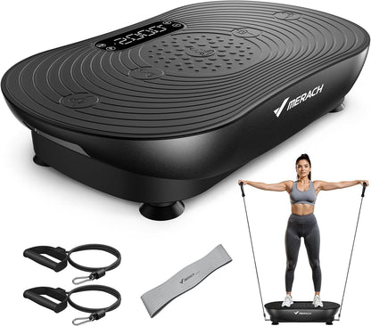 MERACH Vibration Plate Exercise Machine with LED Touch Screen