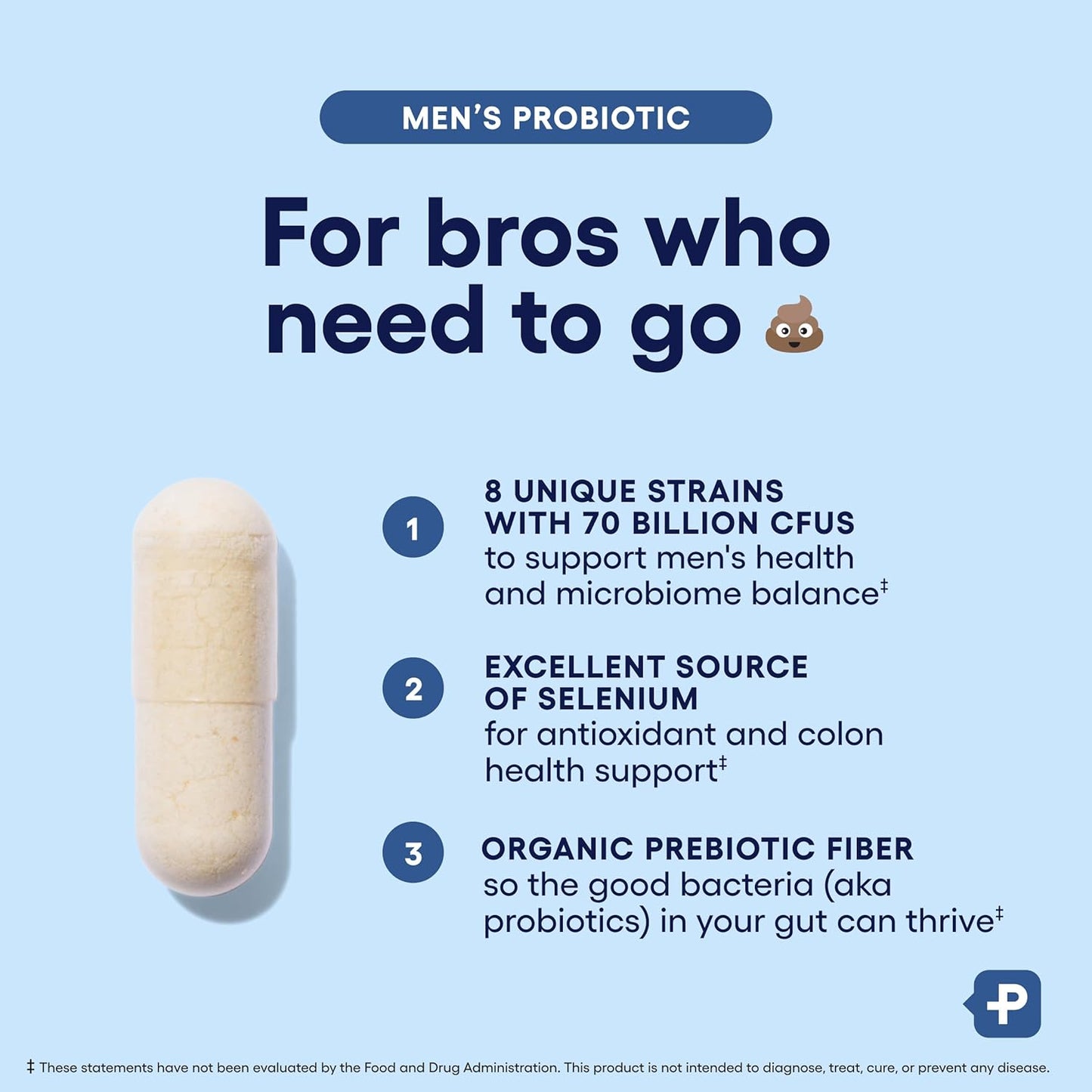Physician's Choice Probiotics for Men - 70 Billion CFU