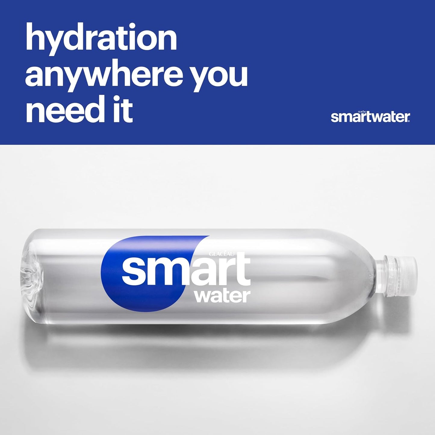 Smartwater Vapor Distilled Premium Water Bottles, 16.9 Fl Oz, 6 Pack
