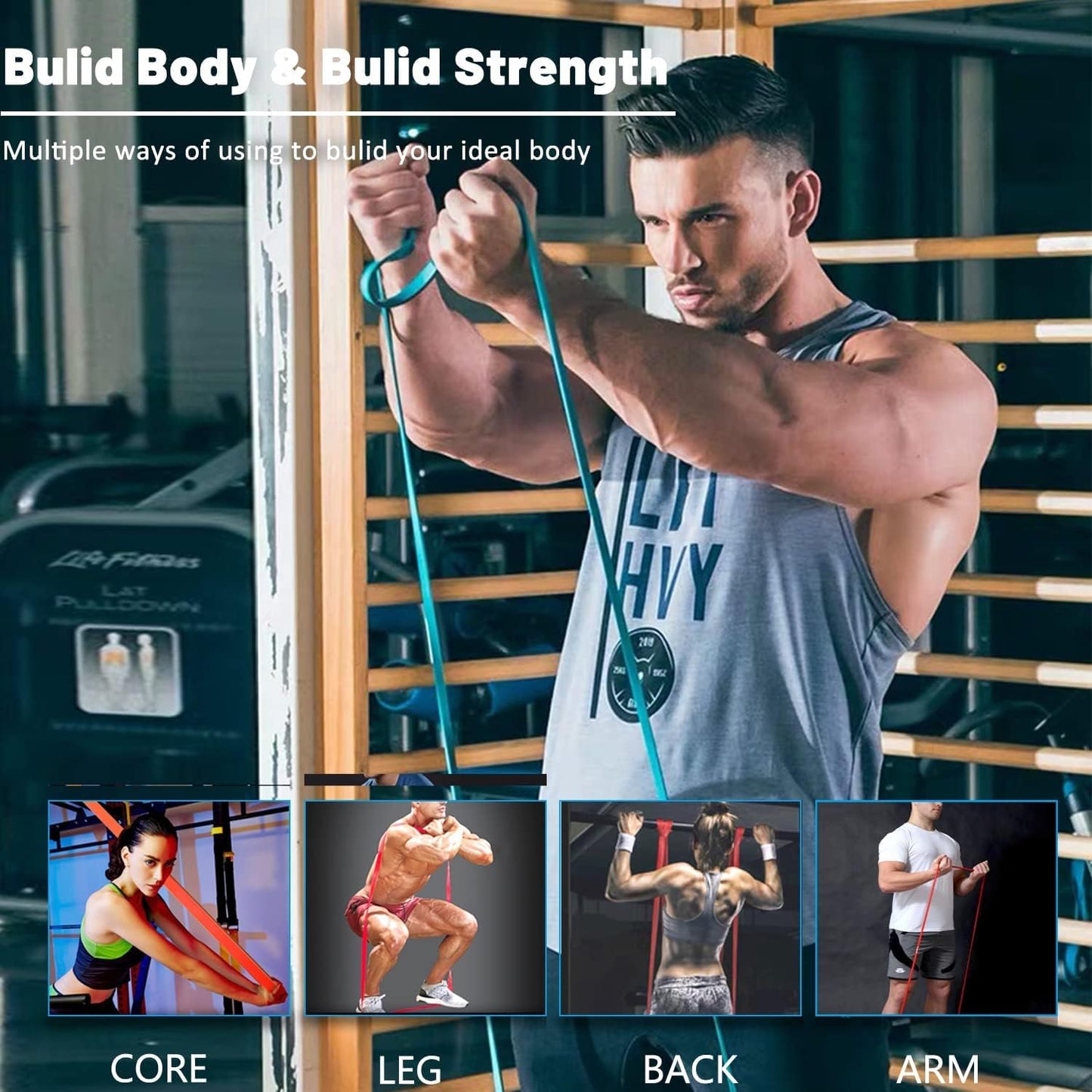 Resistance Bands - Workout Bands, Exercise Bands, & Pull up Assist Bands