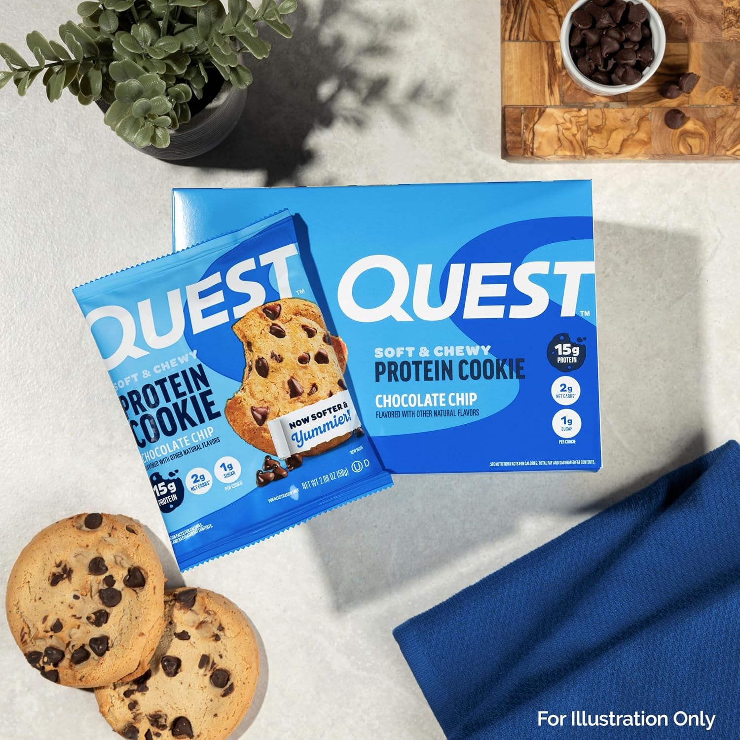 Quest Nutrition Chocolate Chip Protein Cookie 12 Count