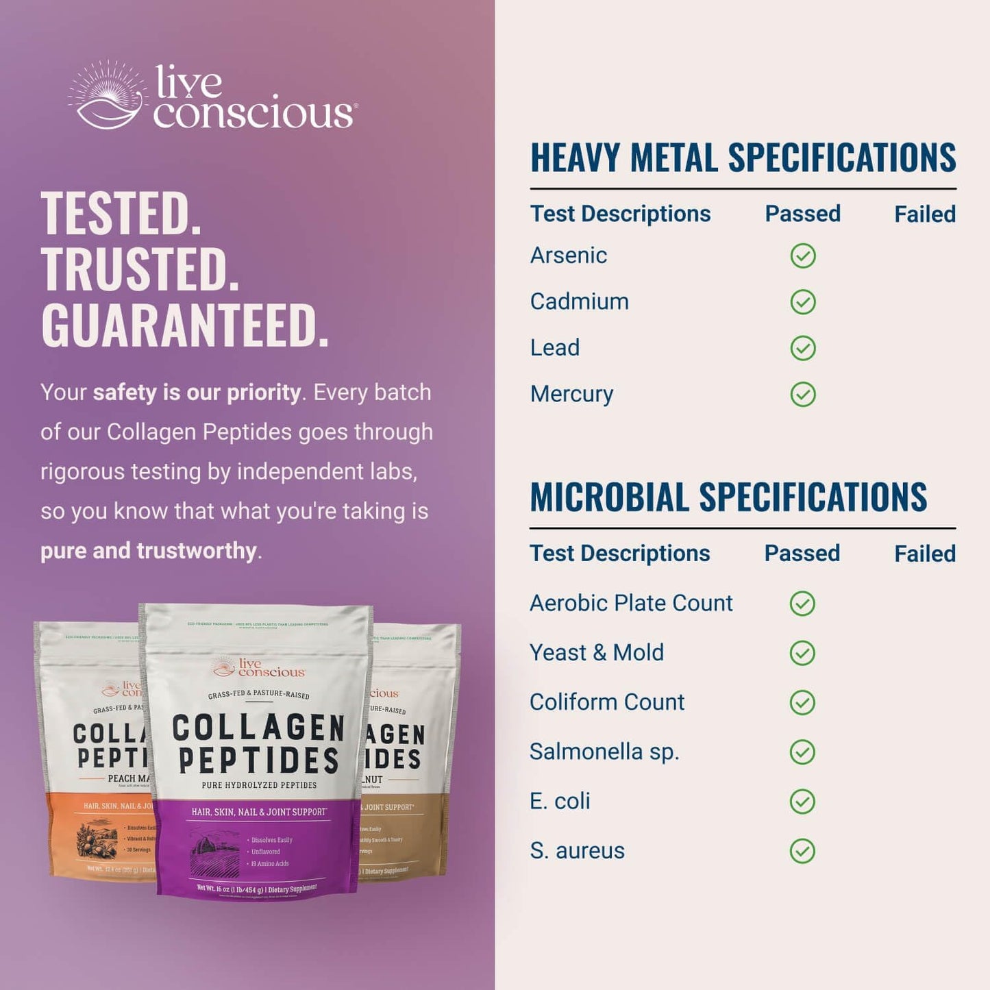Live Conscious Collagen Peptides Powder