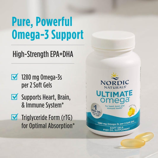 Nordic Naturals Ultimate Omega-3 Fish Oil Supplement with EPA & DHA