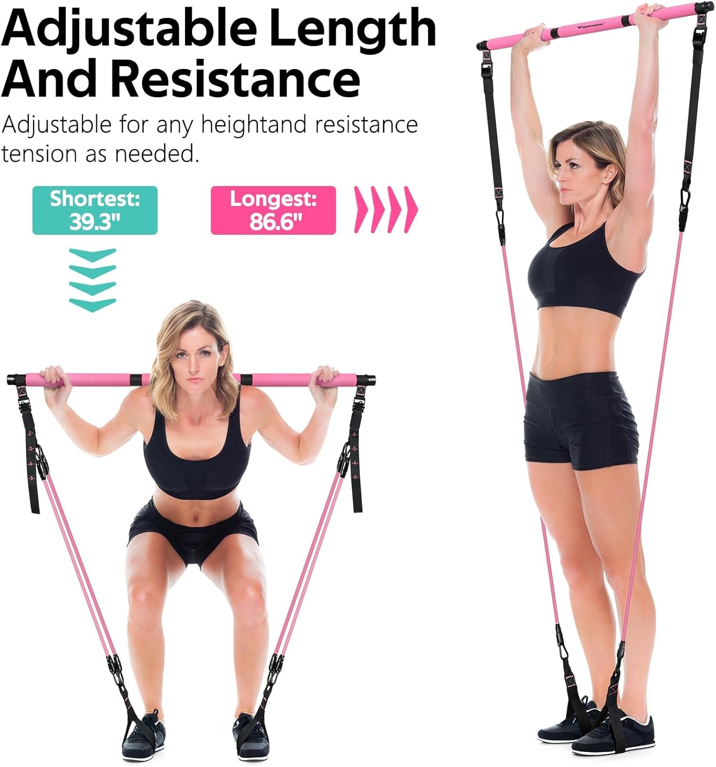 Pilates Bar Kit with Resistance Bands