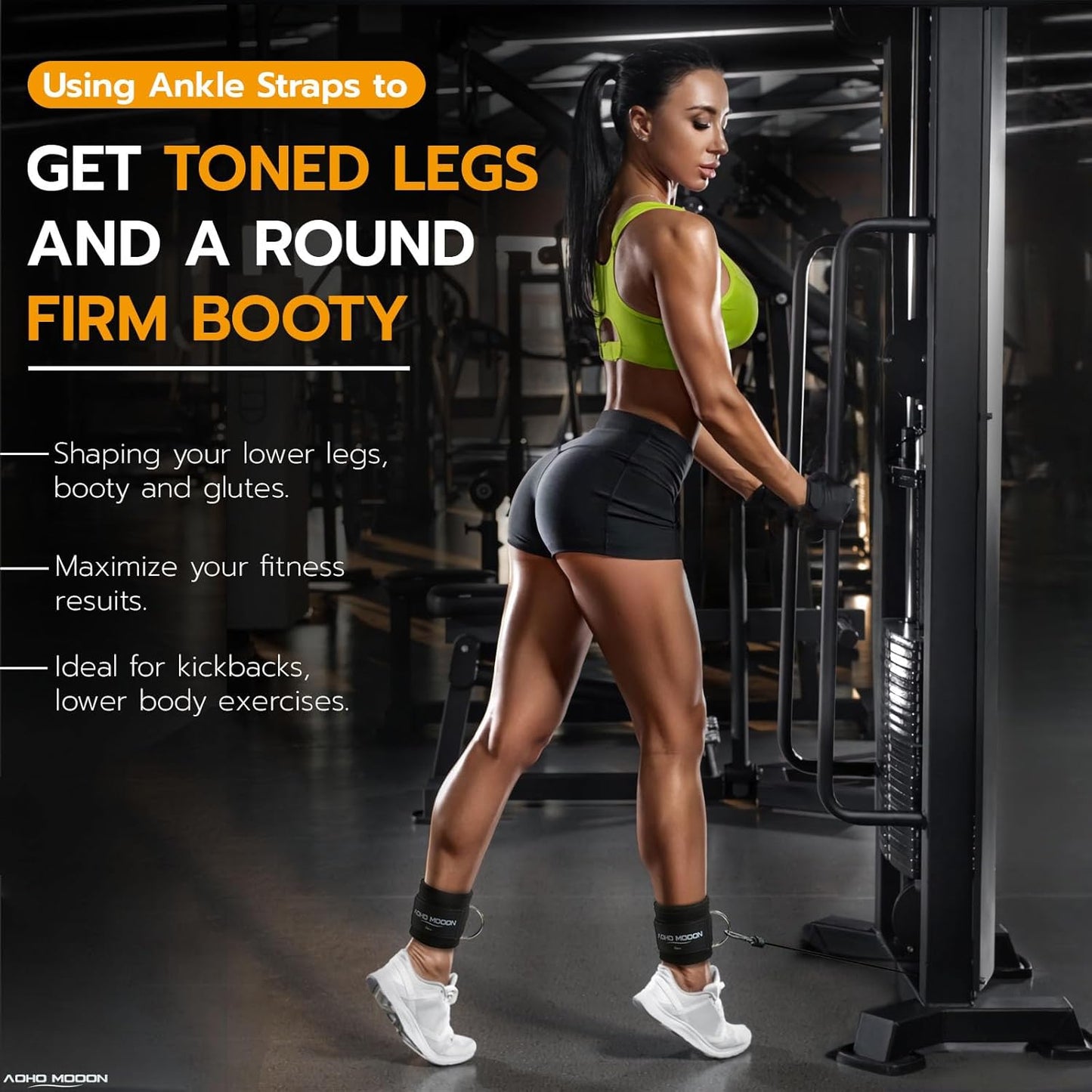 Comfortable Adjustable Ankle Straps for Cable Machines