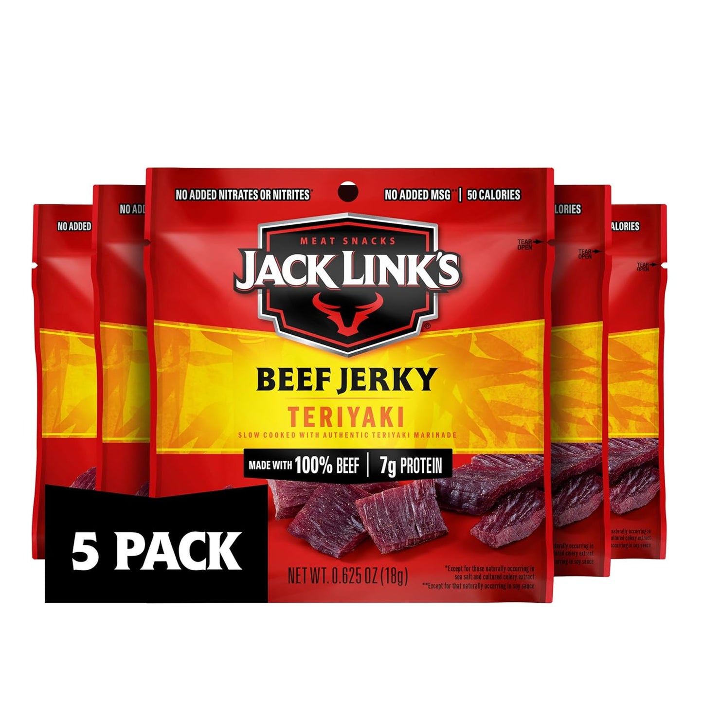 Jack Link's Teriyaki Beef Jerky (5 Pack)