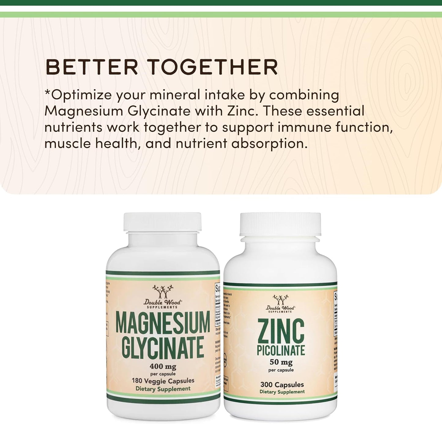 Double Wood Magnesium Glycinate 400Mg