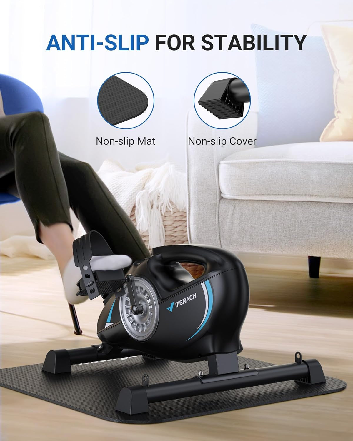 MERACH Under Desk Bike Pedal Exerciser