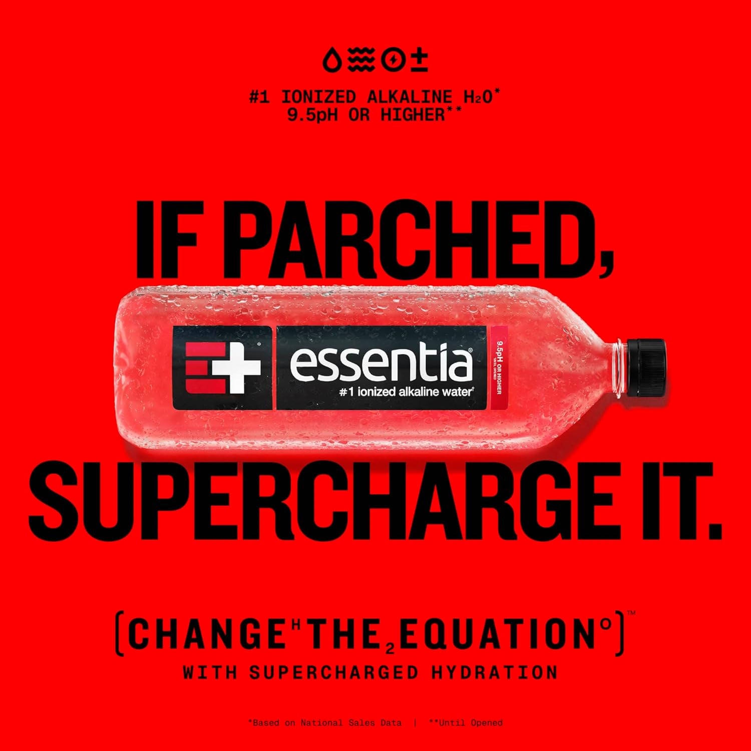 Essentia Ionized Alkaline Water, 9.5 Ph until Opened, 99.9% Pure, Bottled Water, 12Pk