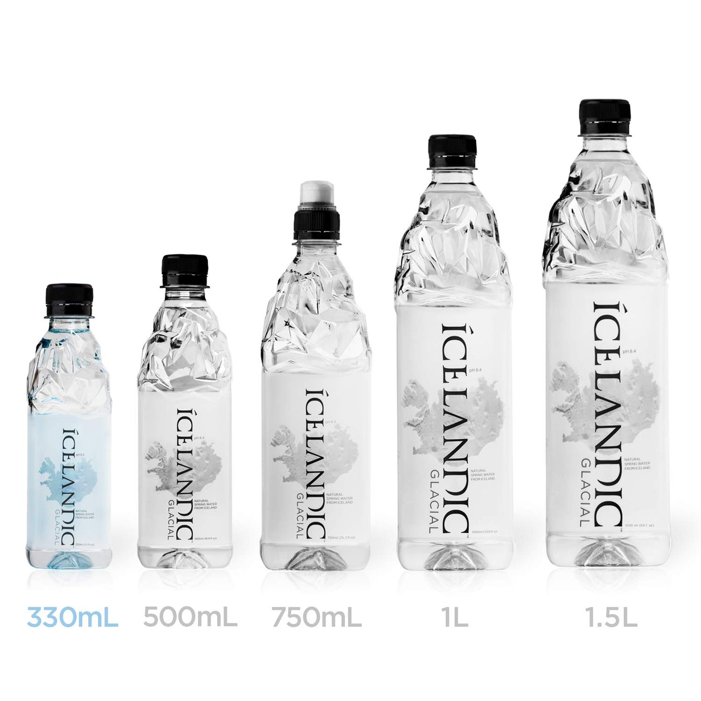Icelandic Glacial Natural Spring Alkaline Water, 11.1 Fl Oz (Pack of 30)
