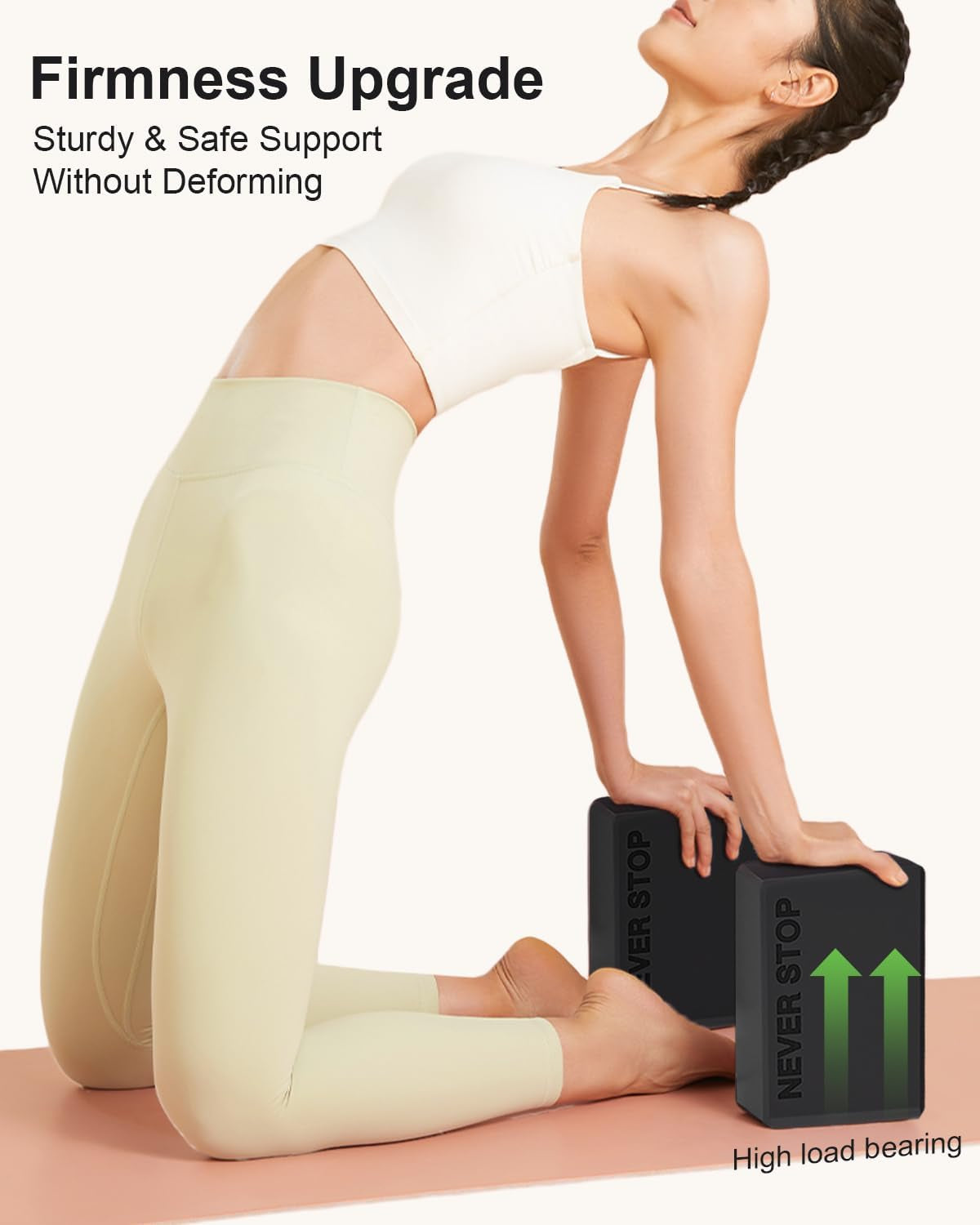 KEEP Yoga Block - High-Density EVA Foam 2 Pack