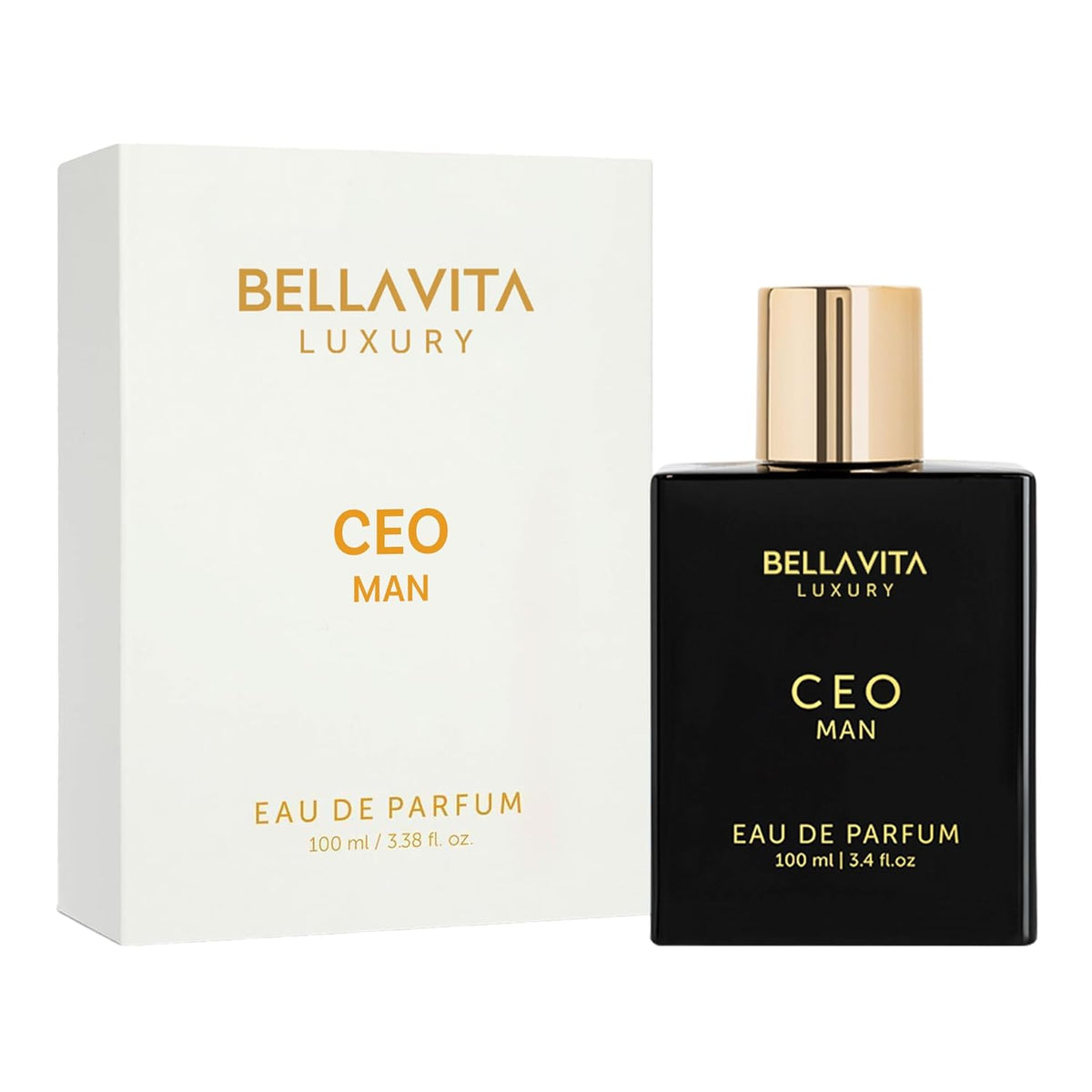 Bellavita Luxury CEO Man Eau De Parfum for Men, 3.4 Fl Oz (100 Ml)