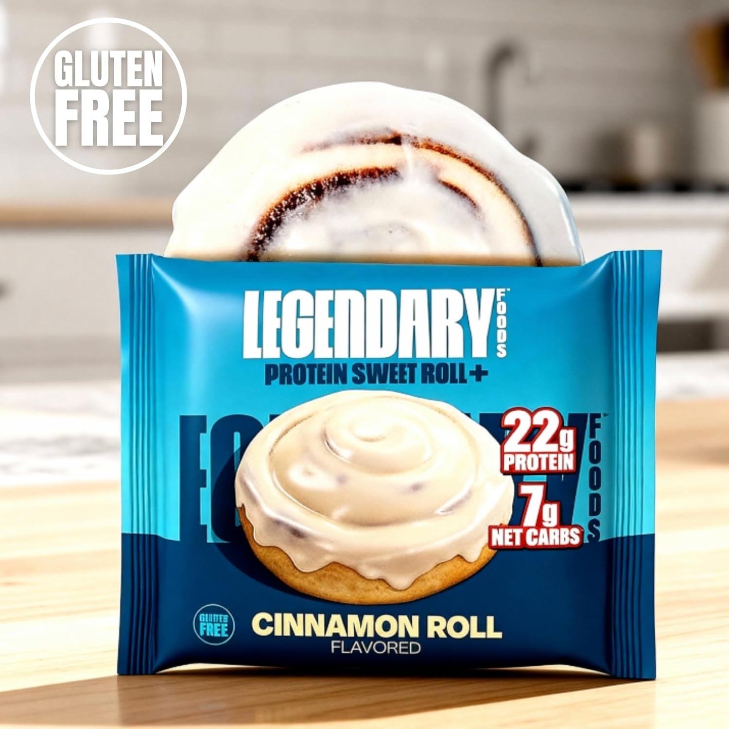 Cinnamon Roll 22G Protein Sweet Roll – Gluten-Free, Keto-Friendly – 10-Pack